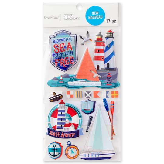 12 Pack: Nautical Stickers by Recollections™